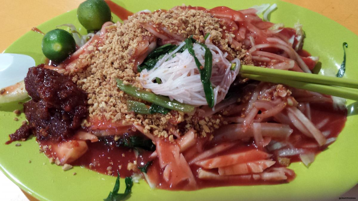 rau muống xào mực
