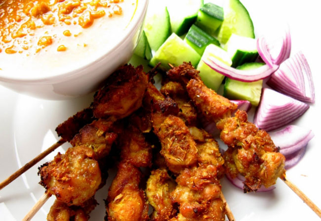Thịt xiên nướng Satay