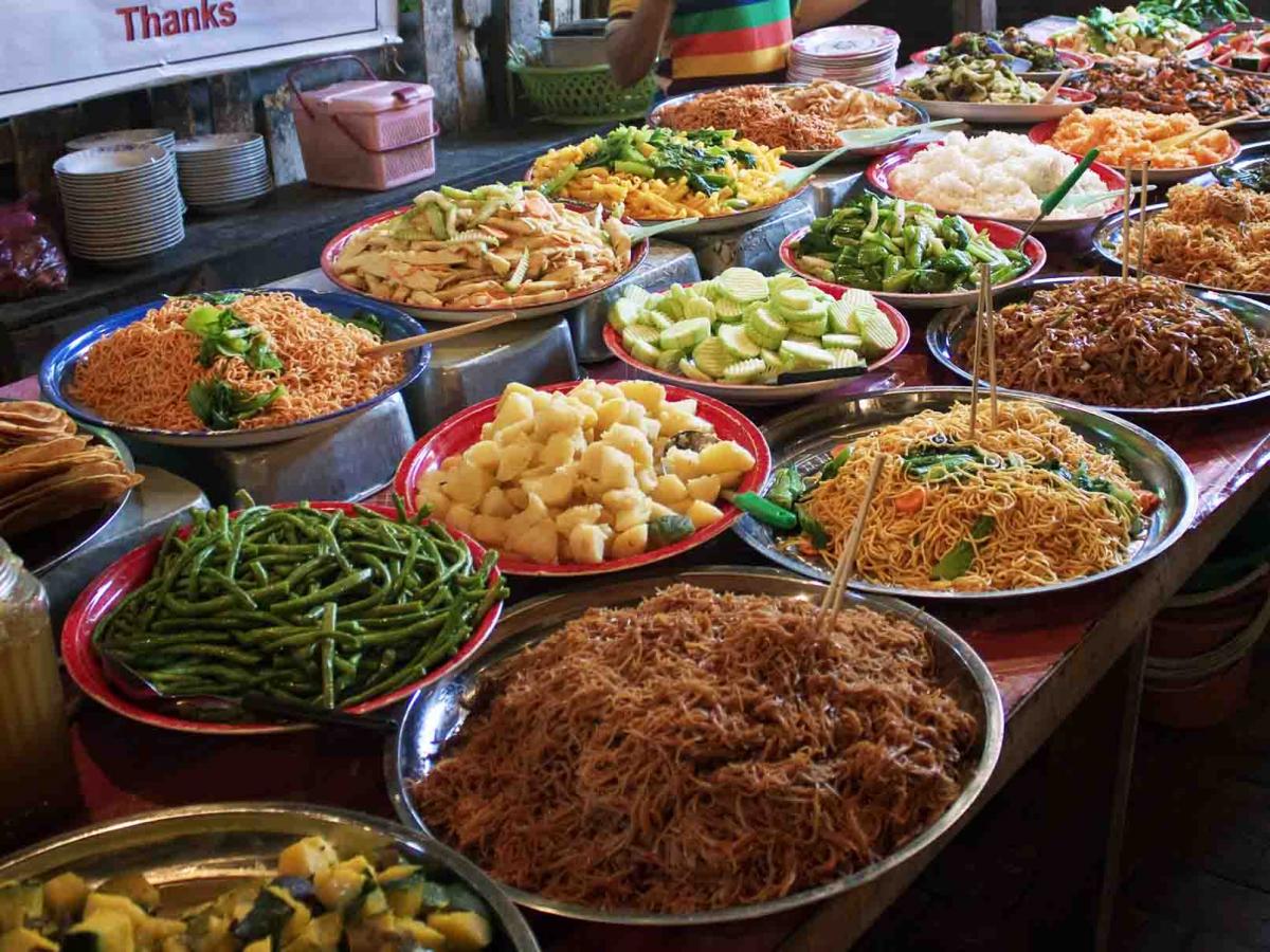 Các món ăn thơm ngon, đa dạng