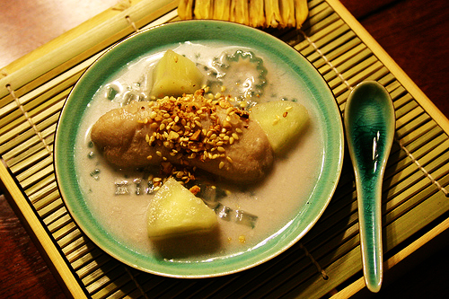 chè chuối nướng